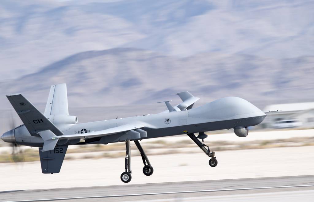MQ-9A Reapers ahead of drone