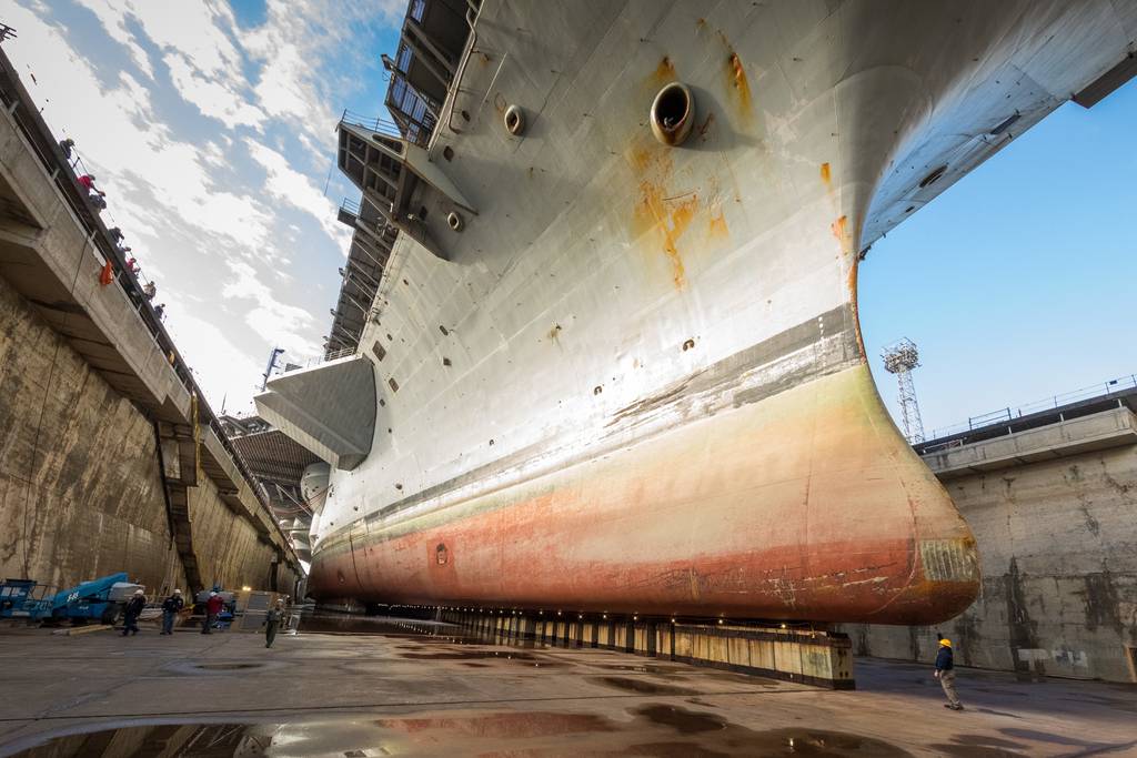 Work speeds up at Washington shipyard