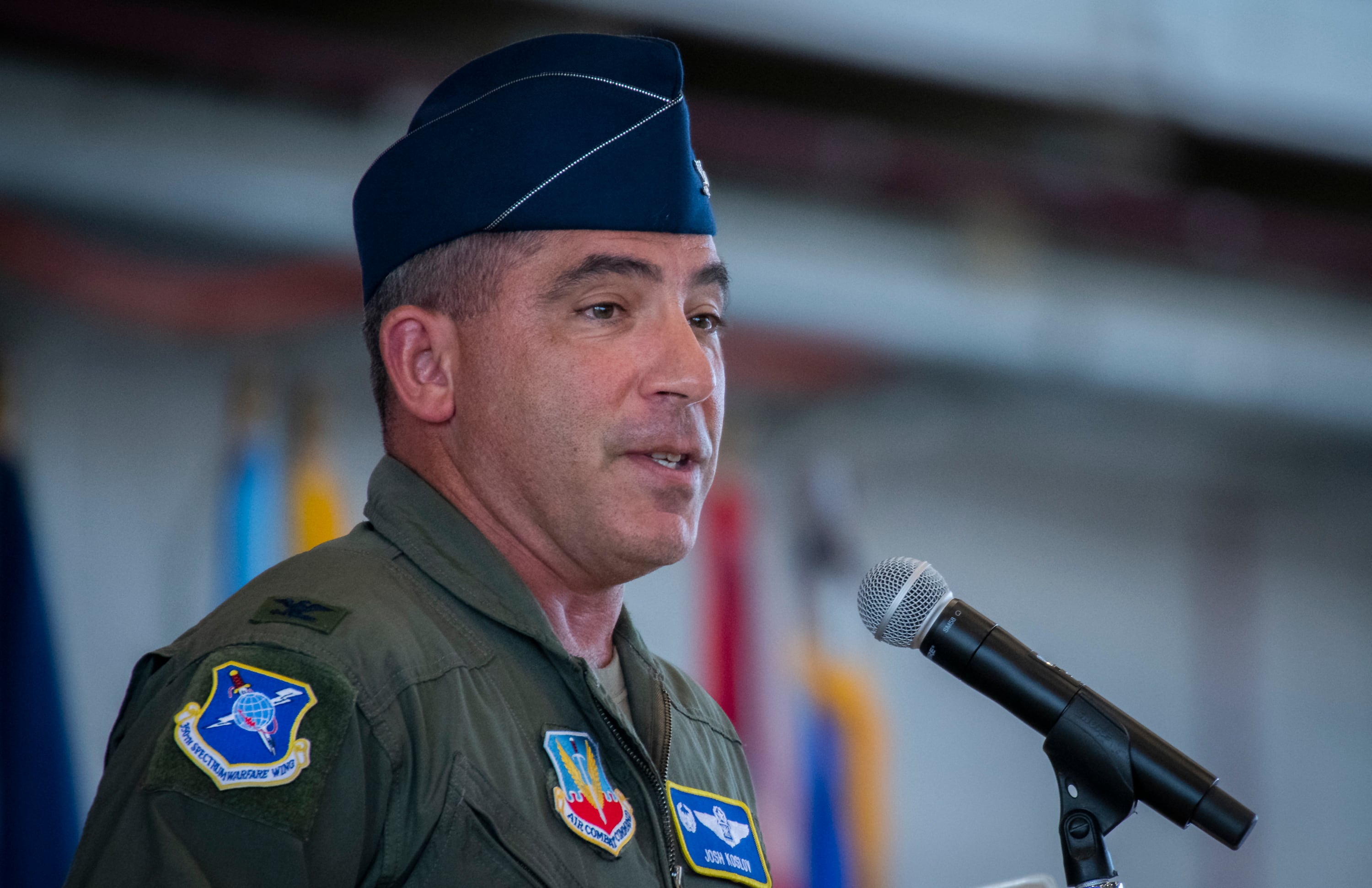 U.S. Air Force Col. Joshua Koslov at Eglin Air Force Base, Florida.