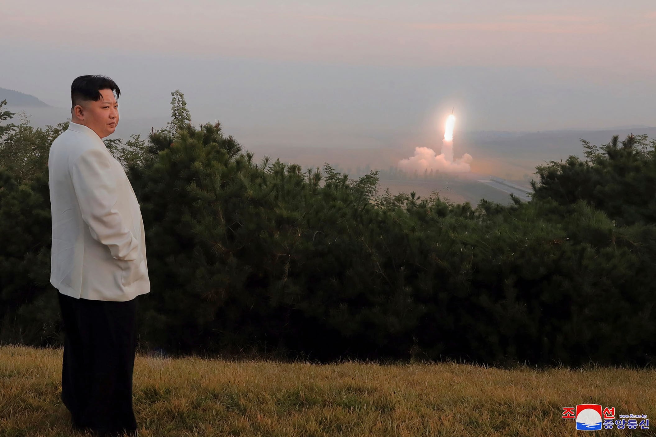 This photo provided on Oct. 10, 2022, by the North Korean government, North Korean leader Kim Jong Un inspects a missile test at an undisclosed location in North Korea, as taken sometime between Sept. 25 and Oct. 9.