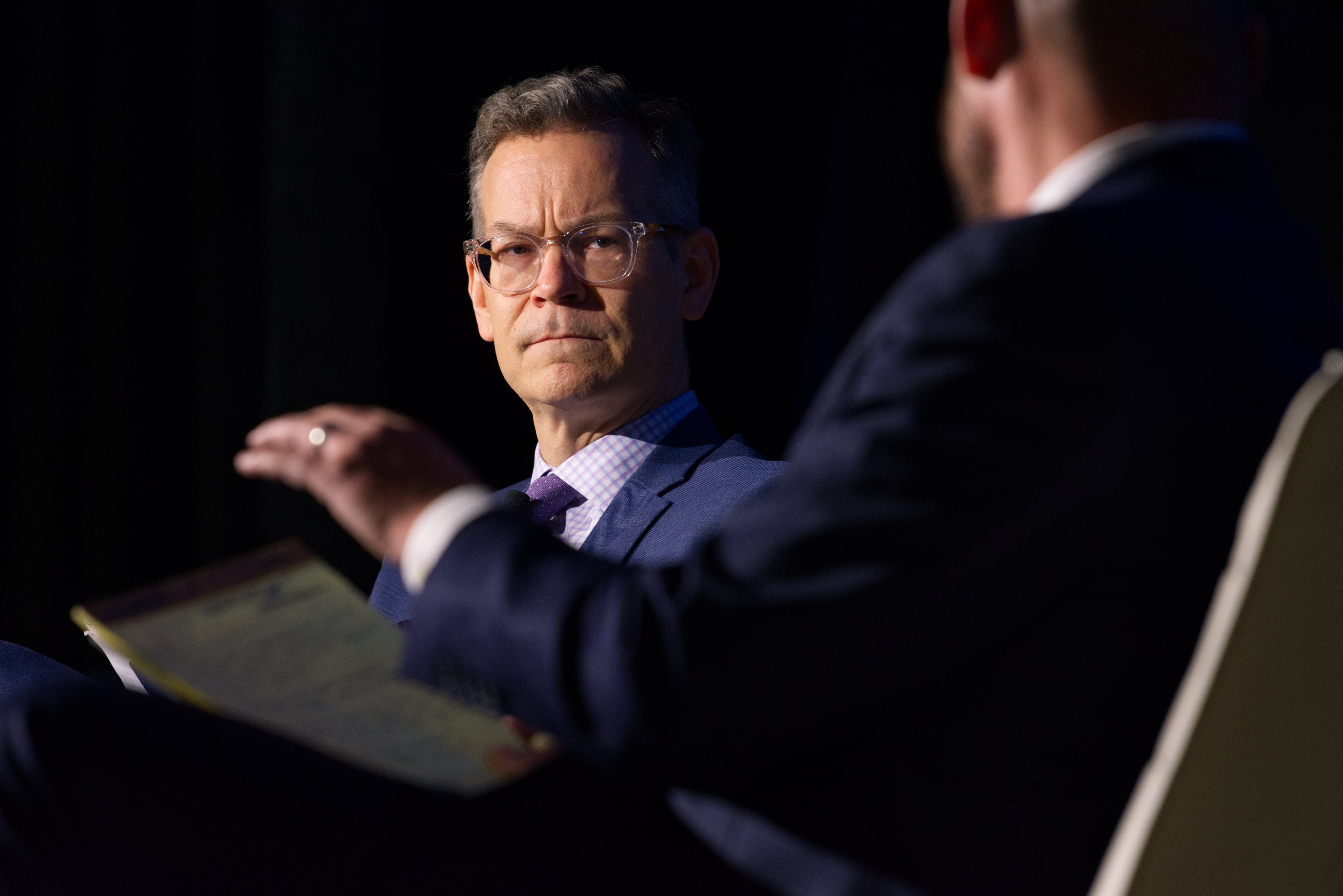 Undersecretary of Defense for Policy Colin Kahl listens to a question Sept. 7 at the Defense News Conference in Pentagon City.